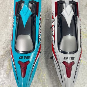 Tàu Thuyền Cano HJ816 Tốc Độ Cao 55km/h Không Chổi Than Pin 2500mAh Chống Lật Điều Khiển Từ Xa