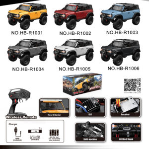 HB R100 Xe Địa Hình Điều Khiển Từ Xa Huangbo Toys HBR 1/10 2.4G 4WD RC Crawler R1001 R1002 R1003 R1004 R1005 R1006