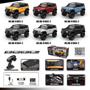 HB R100 Phiên Bản Full Maximum Xe Địa Hình Điều Khiển Từ Xa Huangbo Toys HBR 1/10 2.4G 4WD R1001-2 R1002-2 R1003-2 R1004-2 R1005-2 R1006-2
