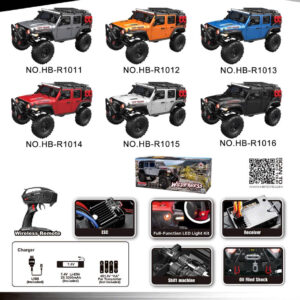HB R101 Xe Đua Điều Khiển Leo Trèo HuangBo HBR 1/10 2.4G RC Truck Climbing Crawler R1011 R1012 R1013 R1014 R1015 R1016
