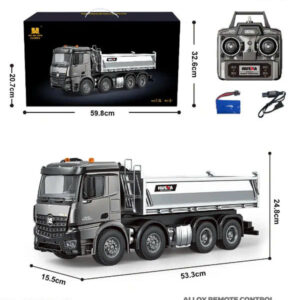 HUINA Xe Ben 1536 Pro Điều Khiển Từ Xa Phiên Bản Kim Loại 14 Kênh Tỉ Lệ Lớn 1/14 Xe Công Trình [2025]