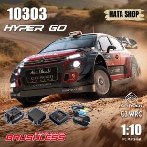 MJX Hyber Go 10303 Xe Đua Drift Điều Khiển Từ Xa Tỉ Lệ 1/10 Citroen C3 WRC Không Chổi Than Tốc Độ Cao - Hata Shop Đồ Chơi