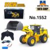 Huina 1552 Xe Xúc Lật Điều Khiển Từ Xa Tỉ Lệ 1/18 Loader R/C 11CH Kênh Gàu Kim Loại Xe Công Trình - Hata Shop Đồ Chơi