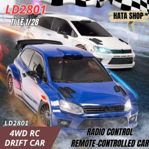 LDRC LD2801 Xe Đua Drift Điều Khiển Từ Xa Tỉ Lệ 1/28 Tốc Độ Cao Có Điều Tốc & Servo Volkswagen Polo - Hata Shop Đồ Chơi