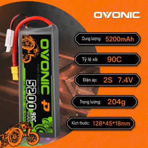 Pin Ovonic Xả 90C Các Loại 7.4V 11.1V 14.8V - Hata Shop Đồ Chơi